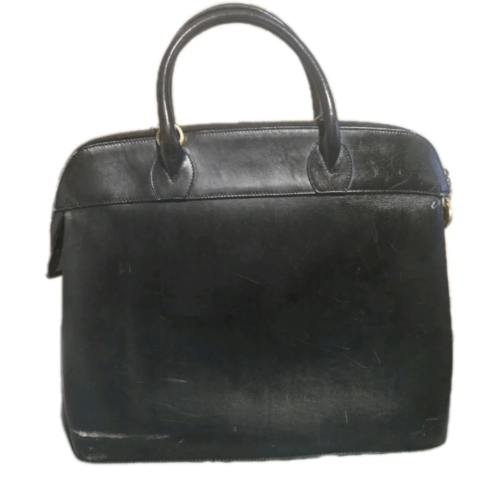 Salvatore Ferragamo Black Leather 